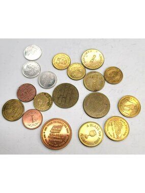 Trade Tokens Vintage Lot Variety of Metal Colors Food Drink Hoffman Mint SC826